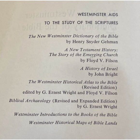 VTG The New Westminster Dictionary of The Bible Hardback - Picture 11 of 11